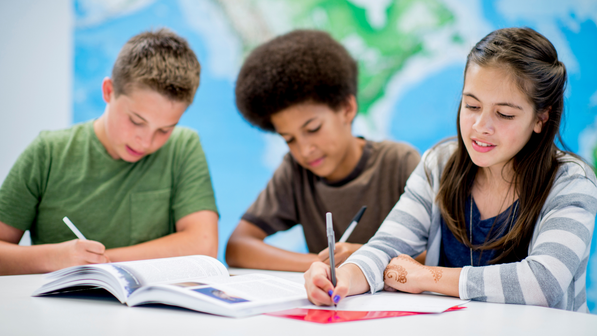 Student confidently taking the STAAR ELAR test